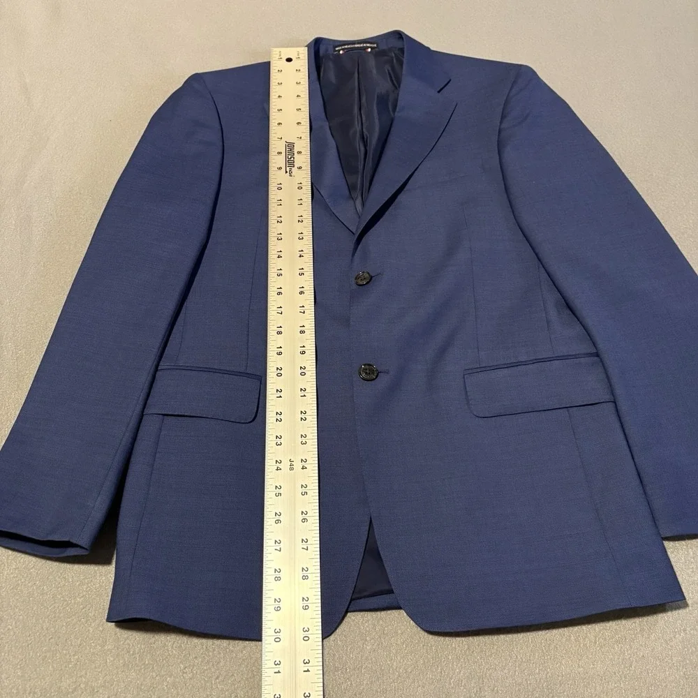Tommy Hilfiger Sport Coat 38R Blue Wool‎ Blend Performance Stretch Modern Blazer